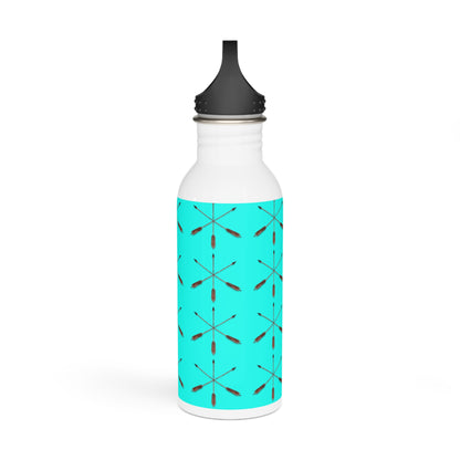 Three Arrows Stainless Steel Water Bottle — Lightweight Patterned Hydration Bottle