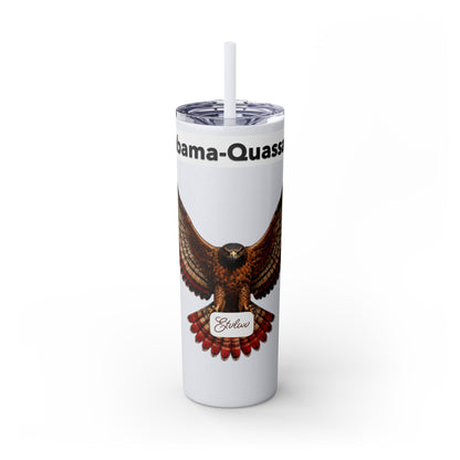AQ Skinny Tumbler with Straw, 20oz