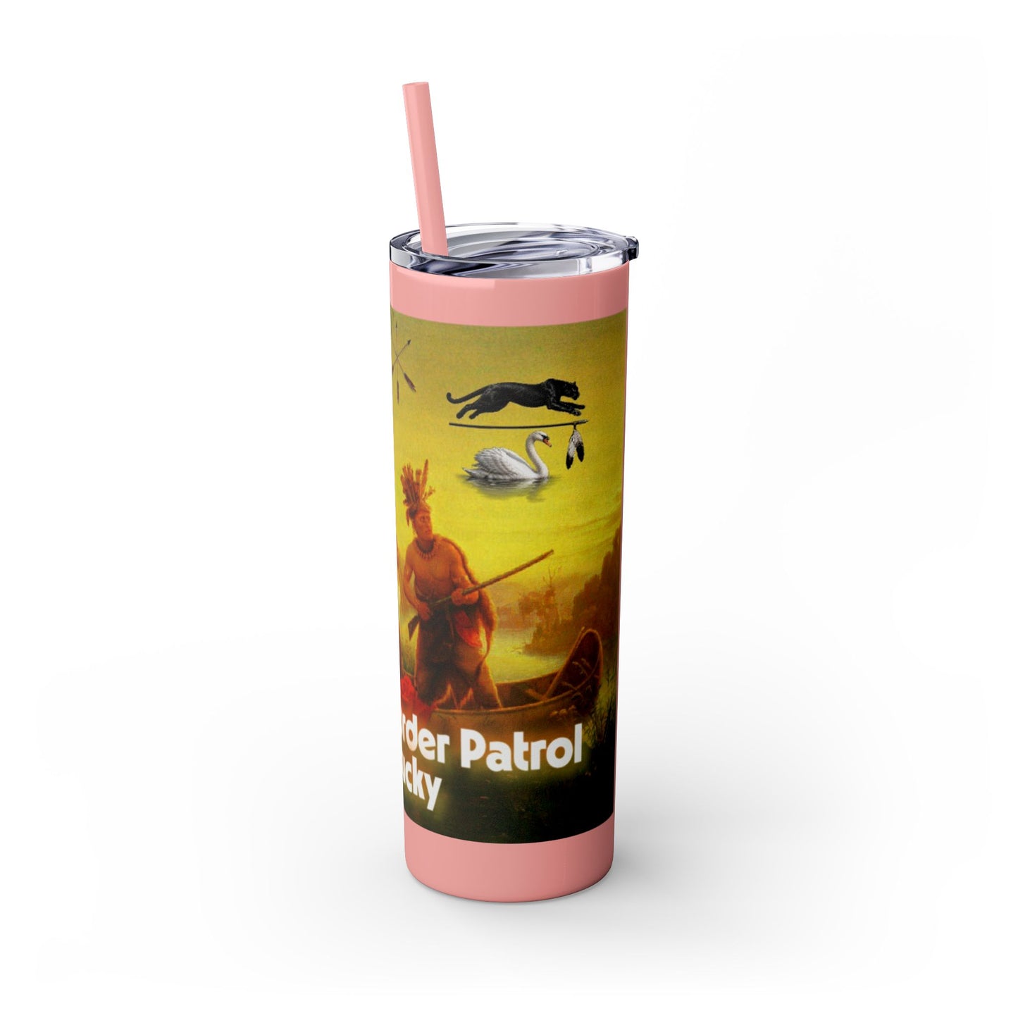 Shawnee East Skinny Tumbler with Straw, 20oz