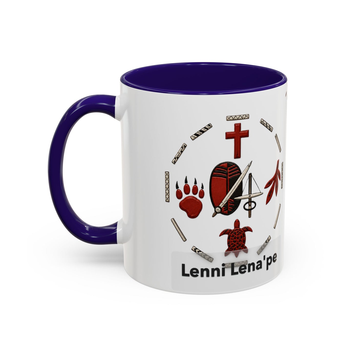 Delaware East Lenni Lenape Tribal Ceramic Mug – Native Symbols Coffee Cup (11oz/15oz)