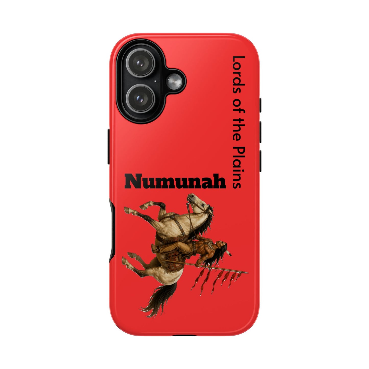 Comanche Numunah Horse Phone Case — 'Lords of the Plains' Red Protective Case