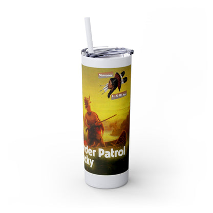 Shawnee Absentee Skinny Tumbler with Straw, 20oz