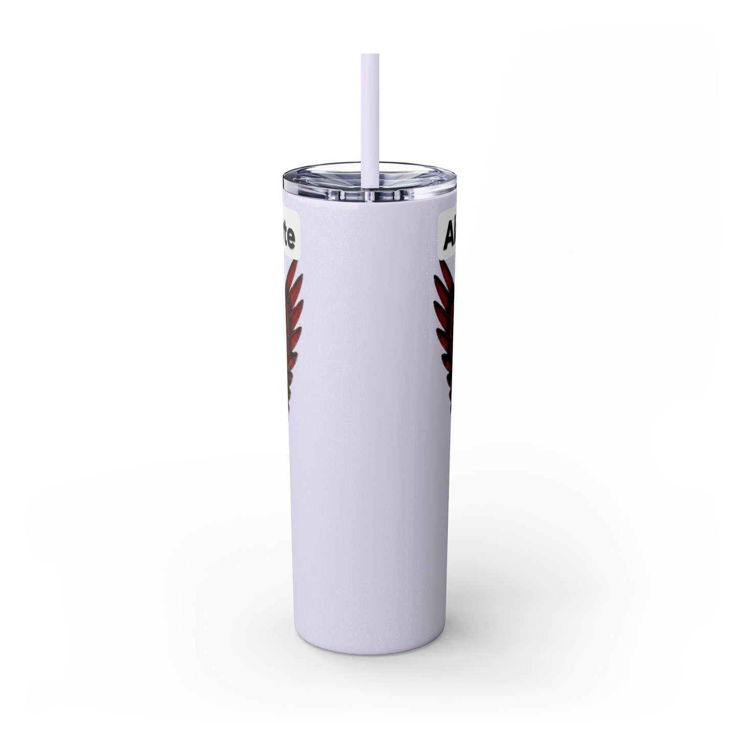 AQ Skinny Tumbler with Straw, 20oz