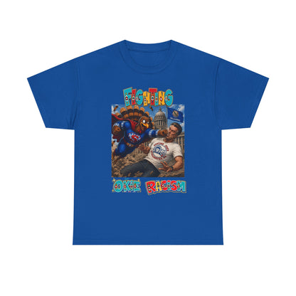 Turkey T-Shirt — Retro Comic 'Stop Racism' Graphic Tee