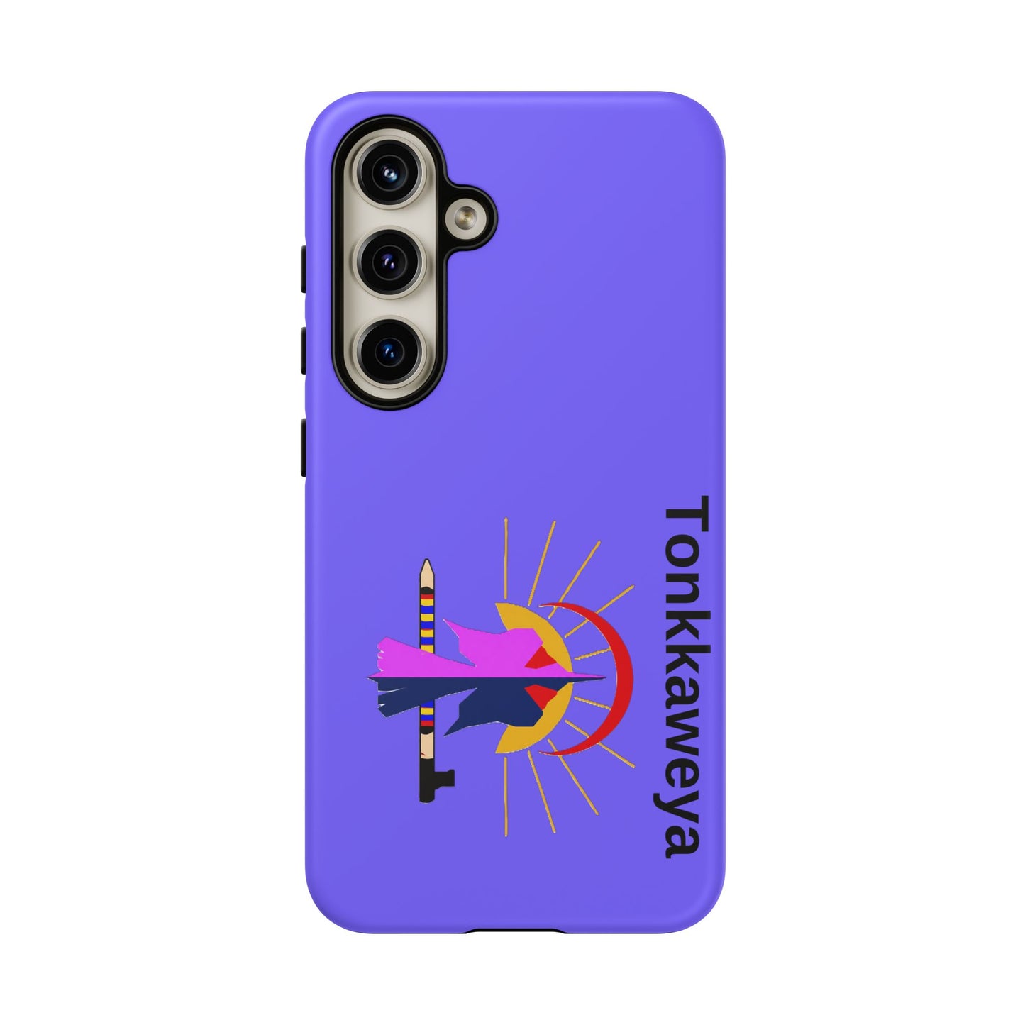 Tonkawa Phone Case — Tonkkaweya Sunrise Design (Protective Purple Hard Shell)