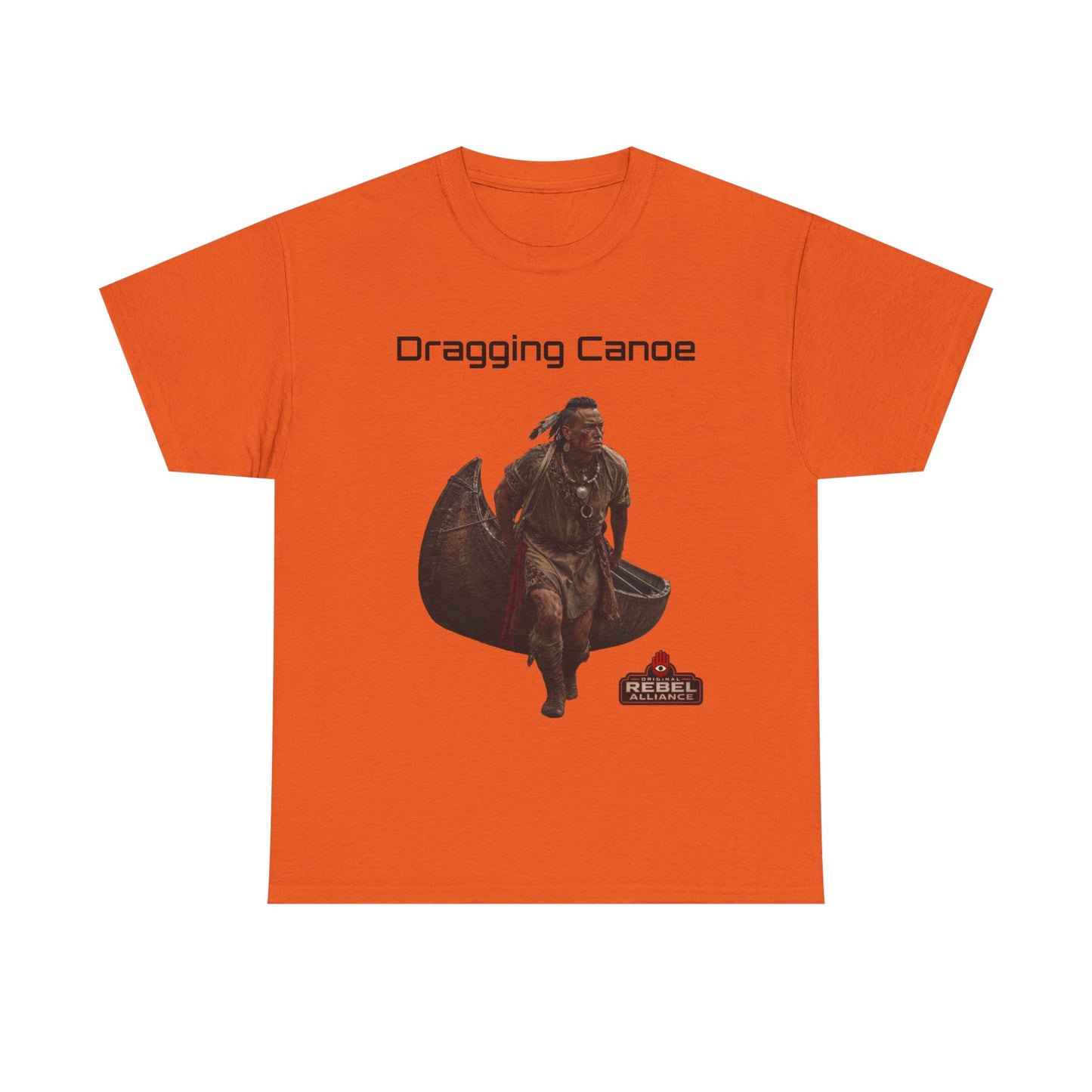 Dragging Canoe Canoe Warrior T-Shirt — Native American Historical Tribute Tee
