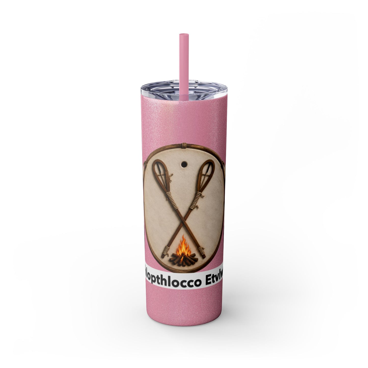 Thlopthlocco Skinny Tumbler with Straw, 20oz