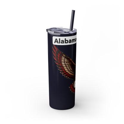 AQ Skinny Tumbler with Straw, 20oz