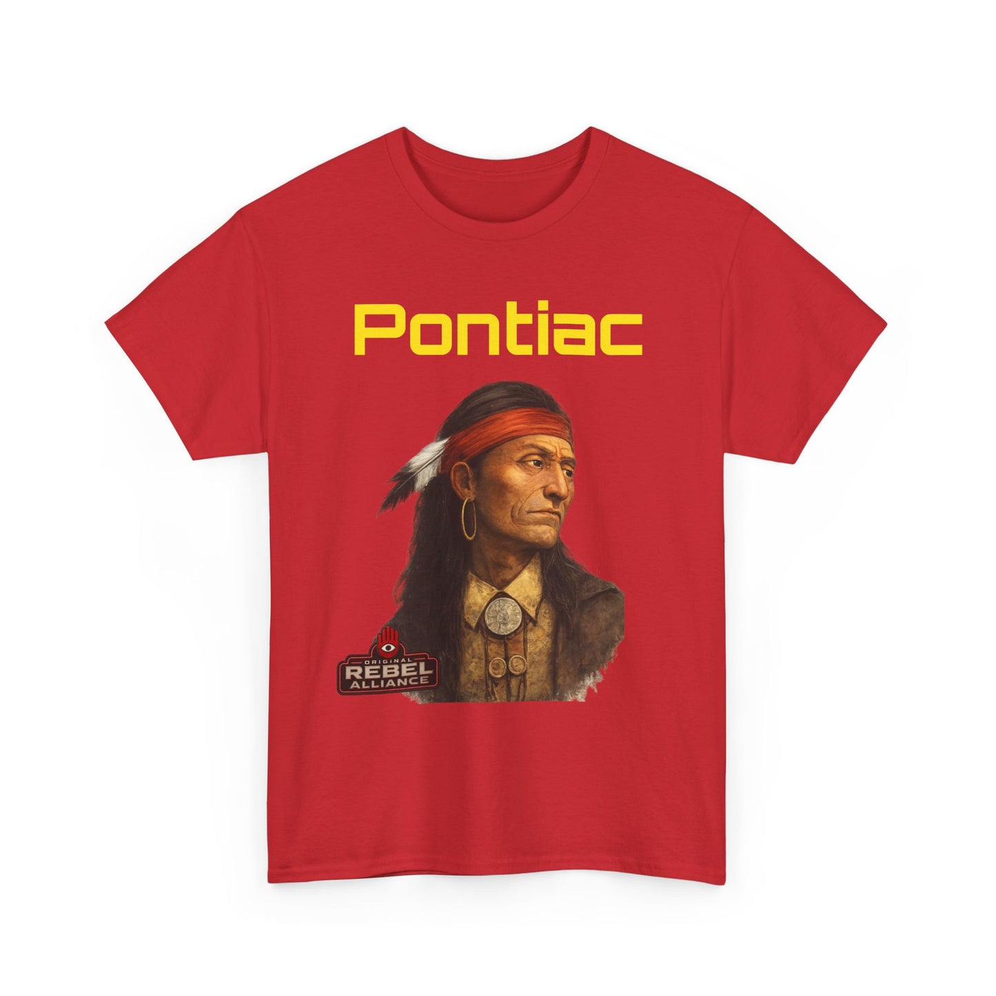 Pontiac Portrait T‑Shirt — Native Chief Graphic Tee