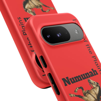 Comanche Numunah Horse Phone Case — 'Lords of the Plains' Red Protective Case