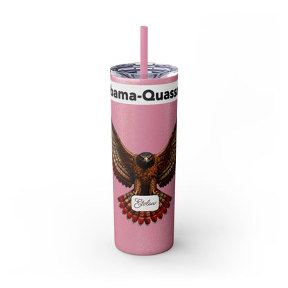 AQ Skinny Tumbler with Straw, 20oz