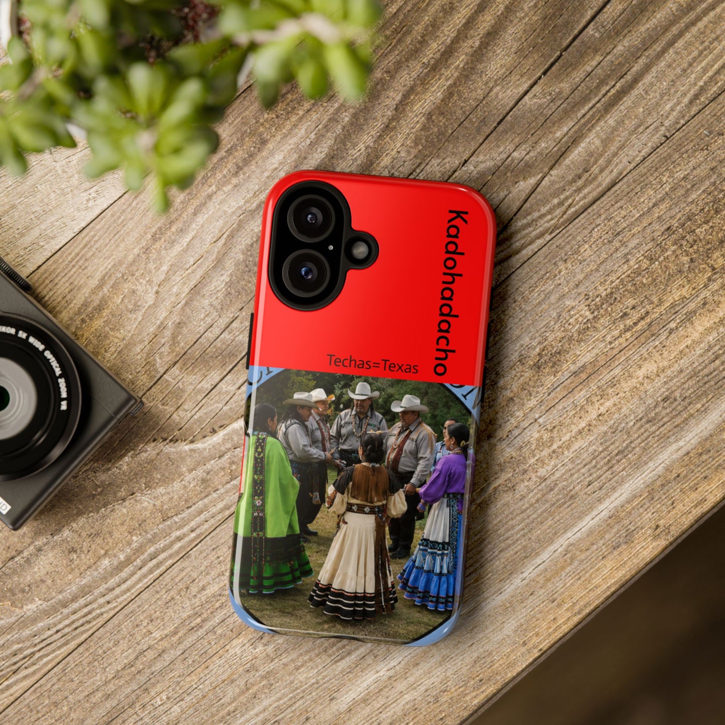 Caddo Phone Case – Native Dancers Photo Design (Kaddhadachto)