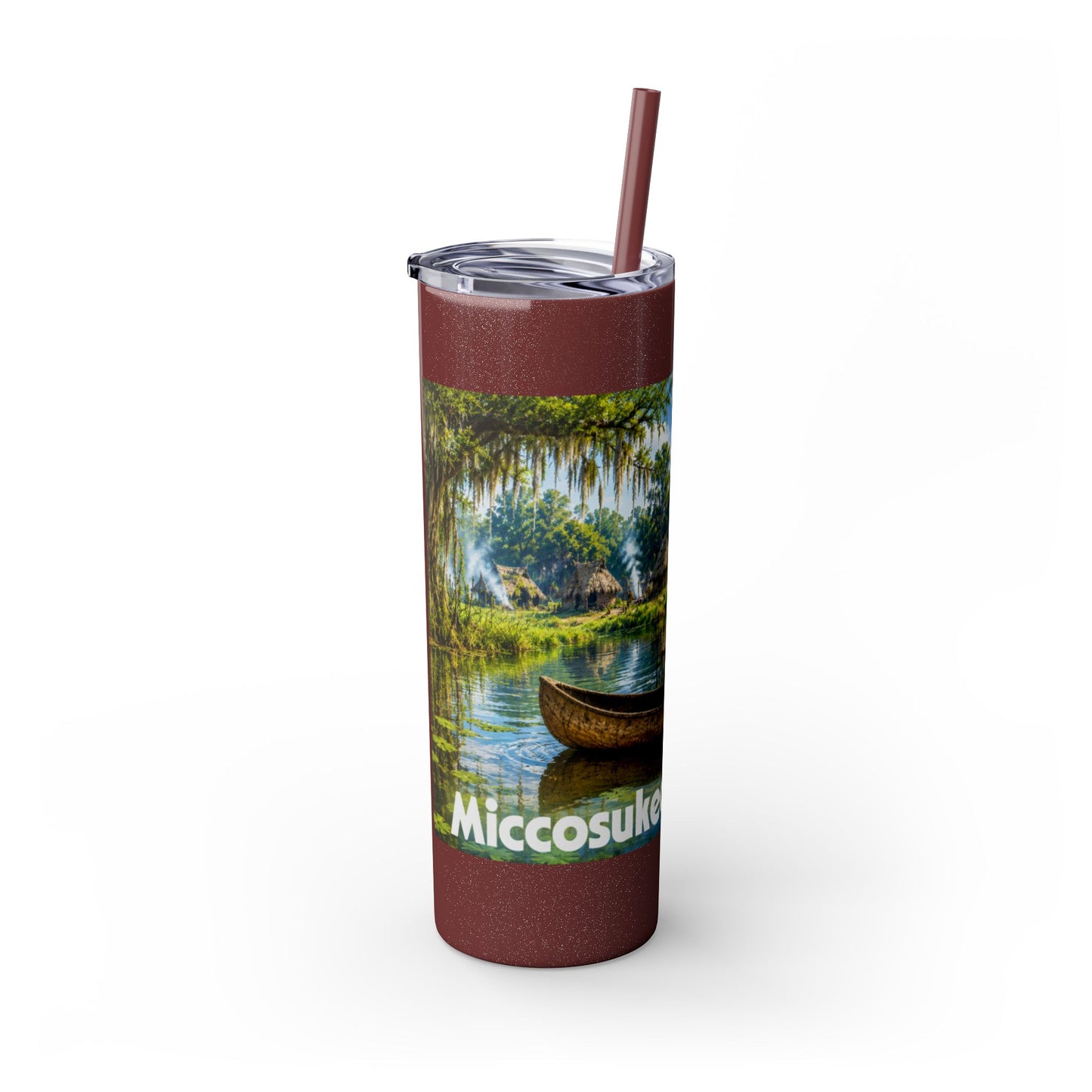 Seminole Skinny Tumbler with Straw, 20oz