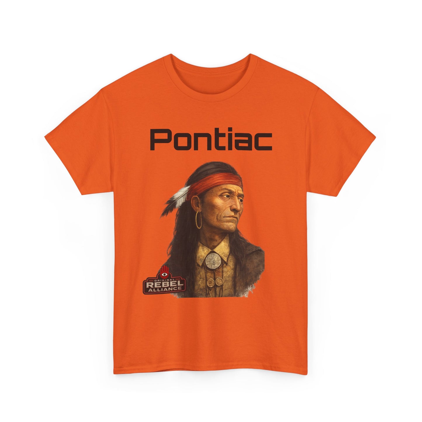 Pontiac Portrait T‑Shirt — Native Chief Graphic Tee