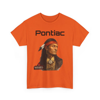 Pontiac Portrait T‑Shirt — Native Chief Graphic Tee