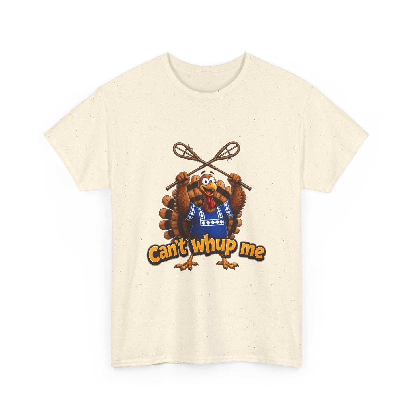 Turkey Mascot Tee — 'Can't Whup Me' Funny Thanksgiving T‑Shirt