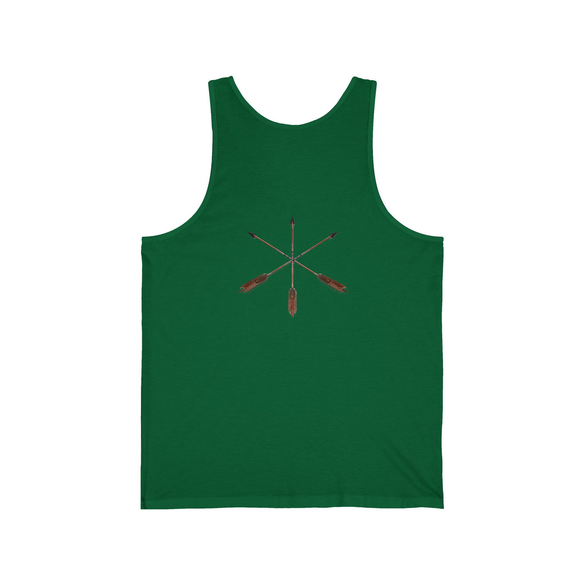Eagle & Salmon Tank Top — Vintage Patriotic Graphic Muscle Tee