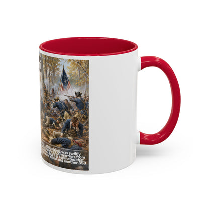 Miami History Battle Scene Mug — Military Vintage Illustration Coffee Cup (11oz/15oz)