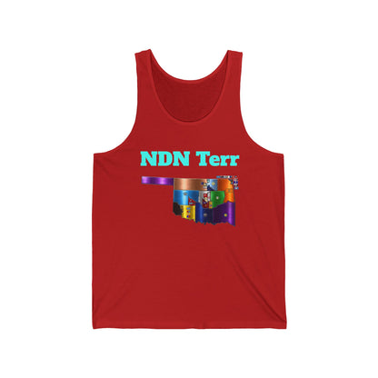 NDN Territory — Colorful State Map & Arrow Crossback Design
