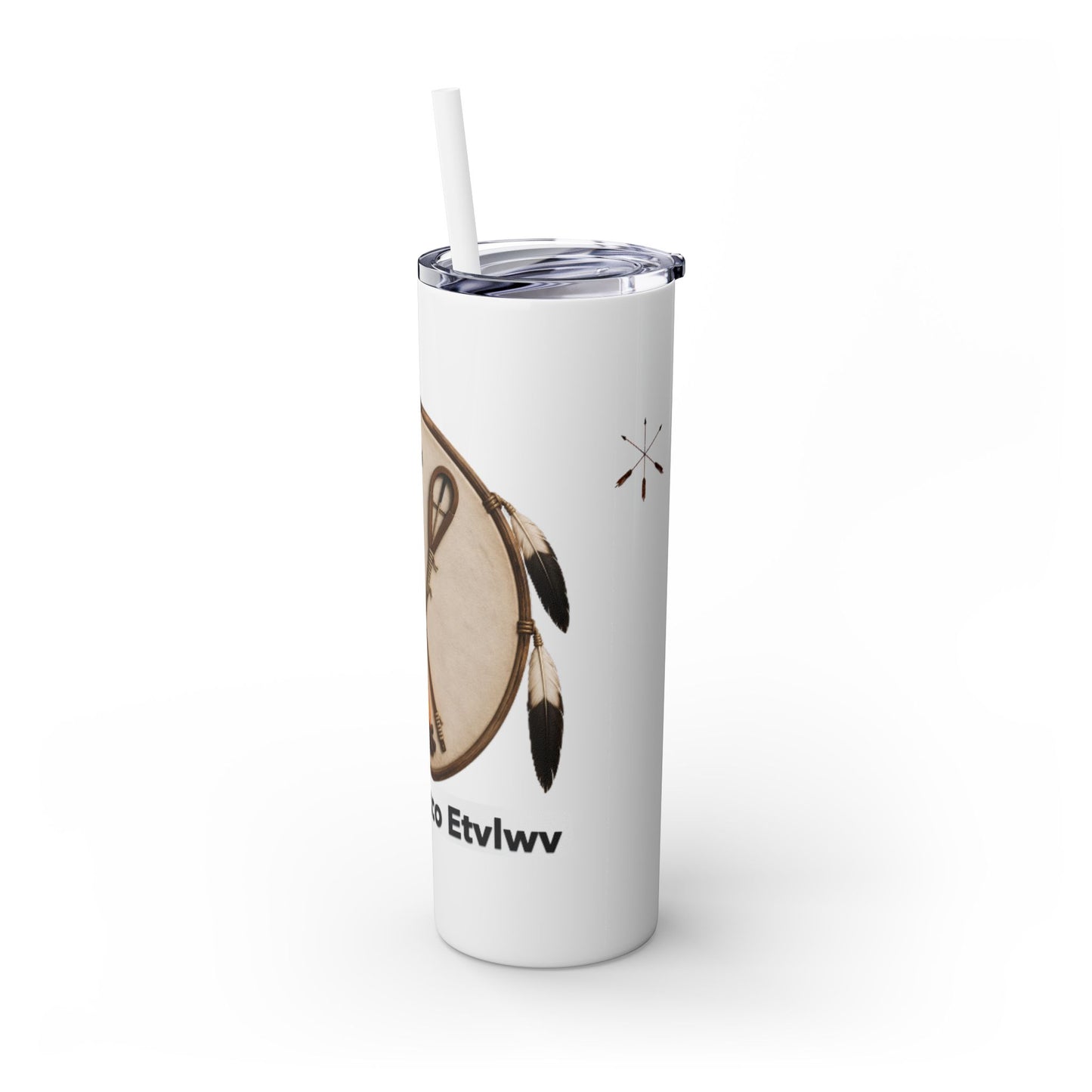 Thlopthlocco Skinny Tumbler with Straw, 20oz
