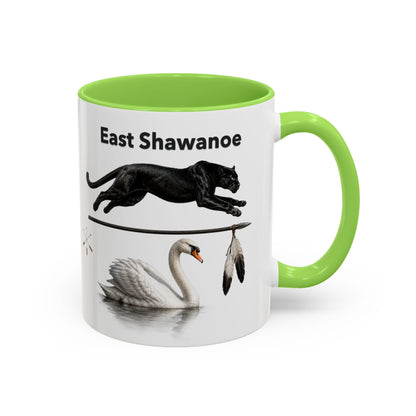 Shawnee East Shawanoe Mascot Panther & Swan Coffee Mug (11oz/15oz)