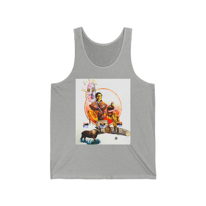 Athapaskan Tank Top — Western Cowgirl Art Tank with Arrow Back Design