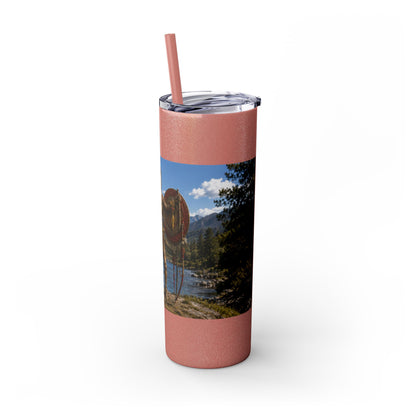 Chickasaw Skinny Tumbler with Straw, 20oz