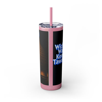 Wichita Skinny Tumbler with Straw, 20oz