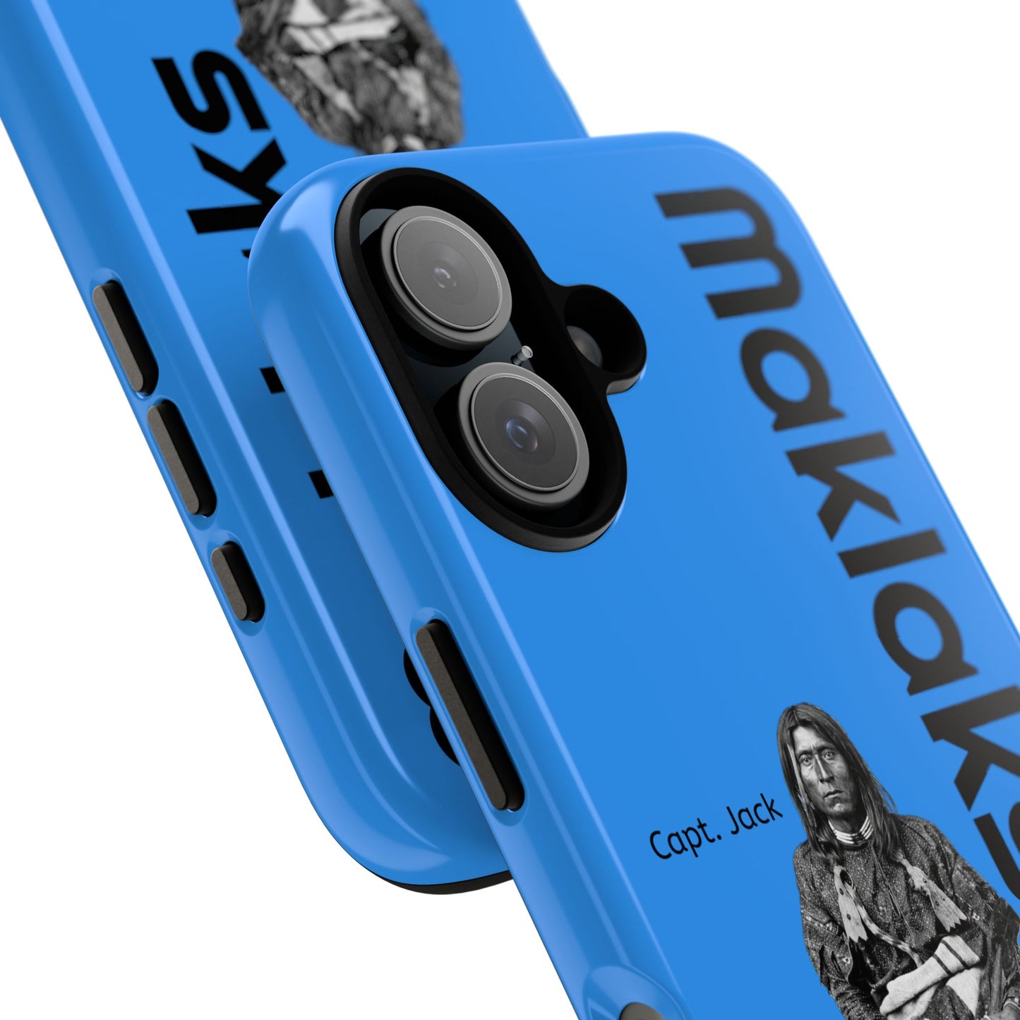 Modoc Blue 'Maklaks' Tough Phone Case with Eagle Drum Design