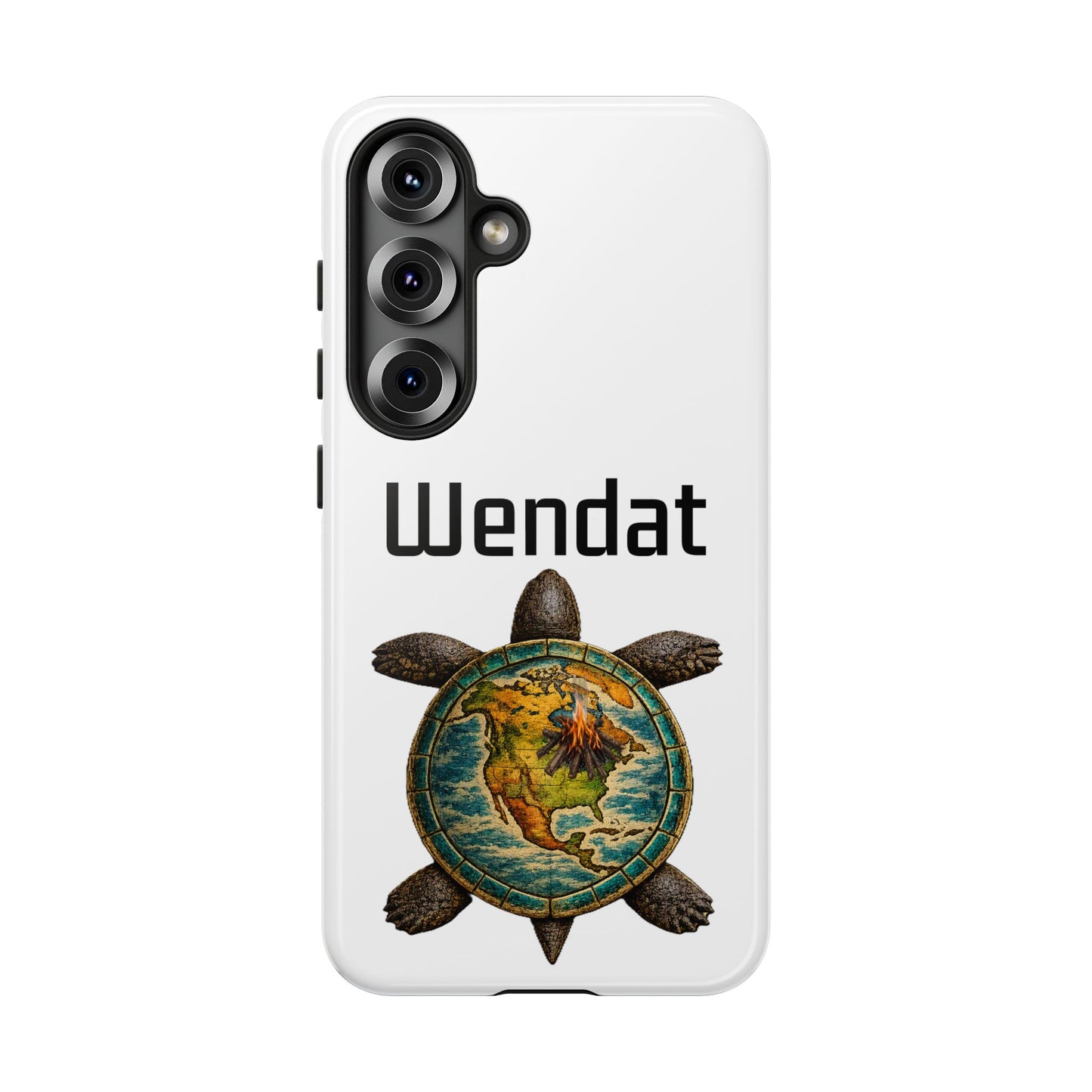 Wyandotte Wendat Turtle Phone Case — Indigenous Turtle Shield Design