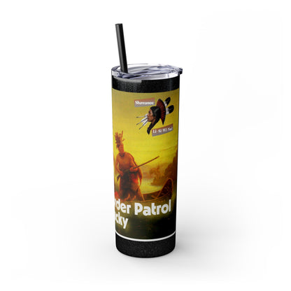 Shawnee Absentee Skinny Tumbler with Straw, 20oz
