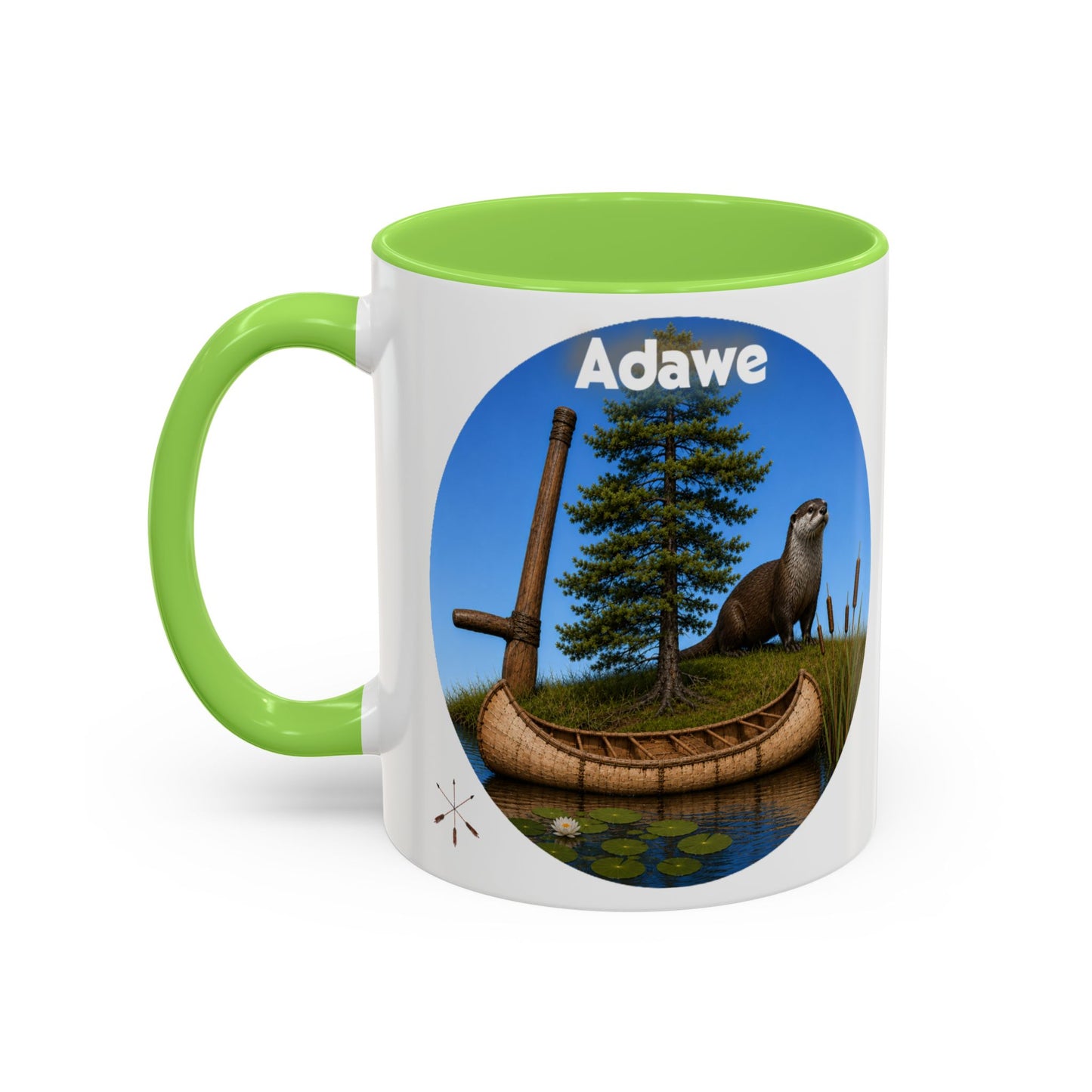 Ottawa Adawe Otter Canoe Mug — Nature Wildlife Coffee Cup (11oz & 15oz)