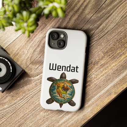 Wyandotte Wendat Turtle Phone Case — Indigenous Turtle Shield Design