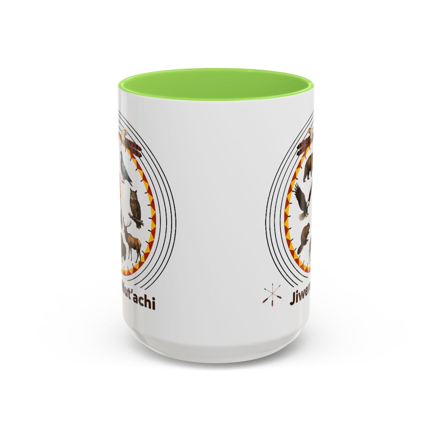Otoe Missouria Native Animal Circle Mug – 'Jiwere-Nut'achi' Illustrated Coffee Cup (11oz/15oz)