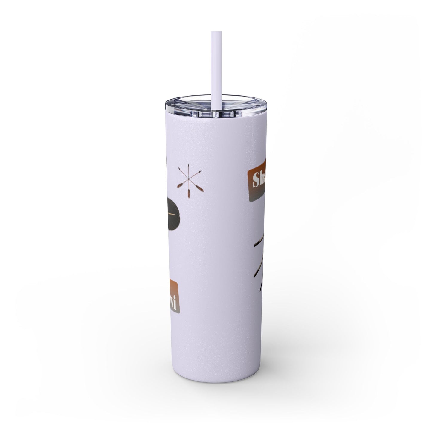 Shawnee Absentee Skinny Tumbler with Straw, 20oz