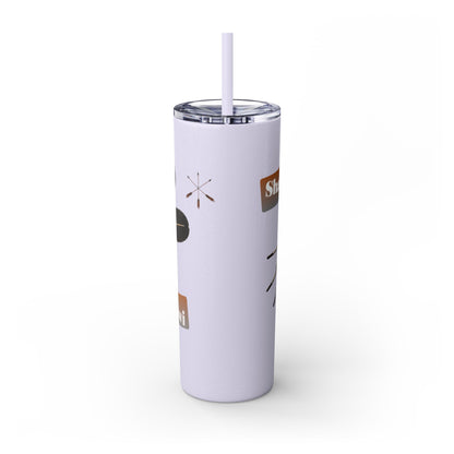 Shawnee Absentee Skinny Tumbler with Straw, 20oz