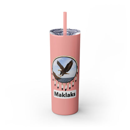 Modoc Eagle Skinny Tumbler – 20oz Straw Travel Cup (Maklaks)