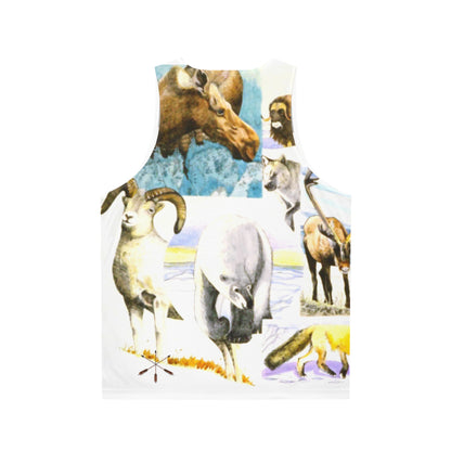 Wildlife Collage Tank Top — Vintage Arctic Animals Print