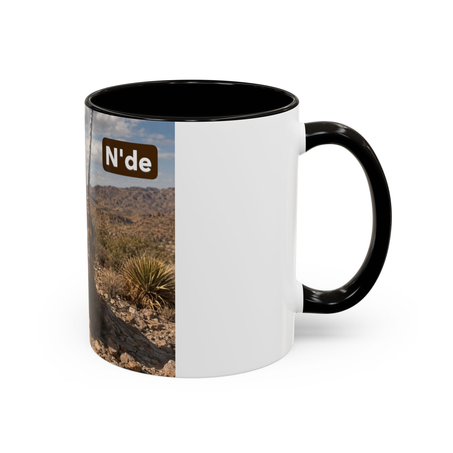 Ft. Sill Apache Desert Scene Coffee Mug — 'N'de' Southwest Landscape 11/15oz