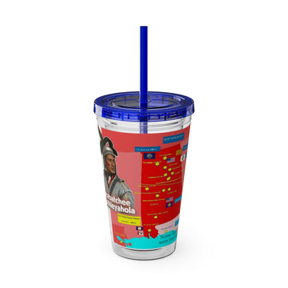 Opothleyahola Sunsplash Tumbler with Straw, 16oz