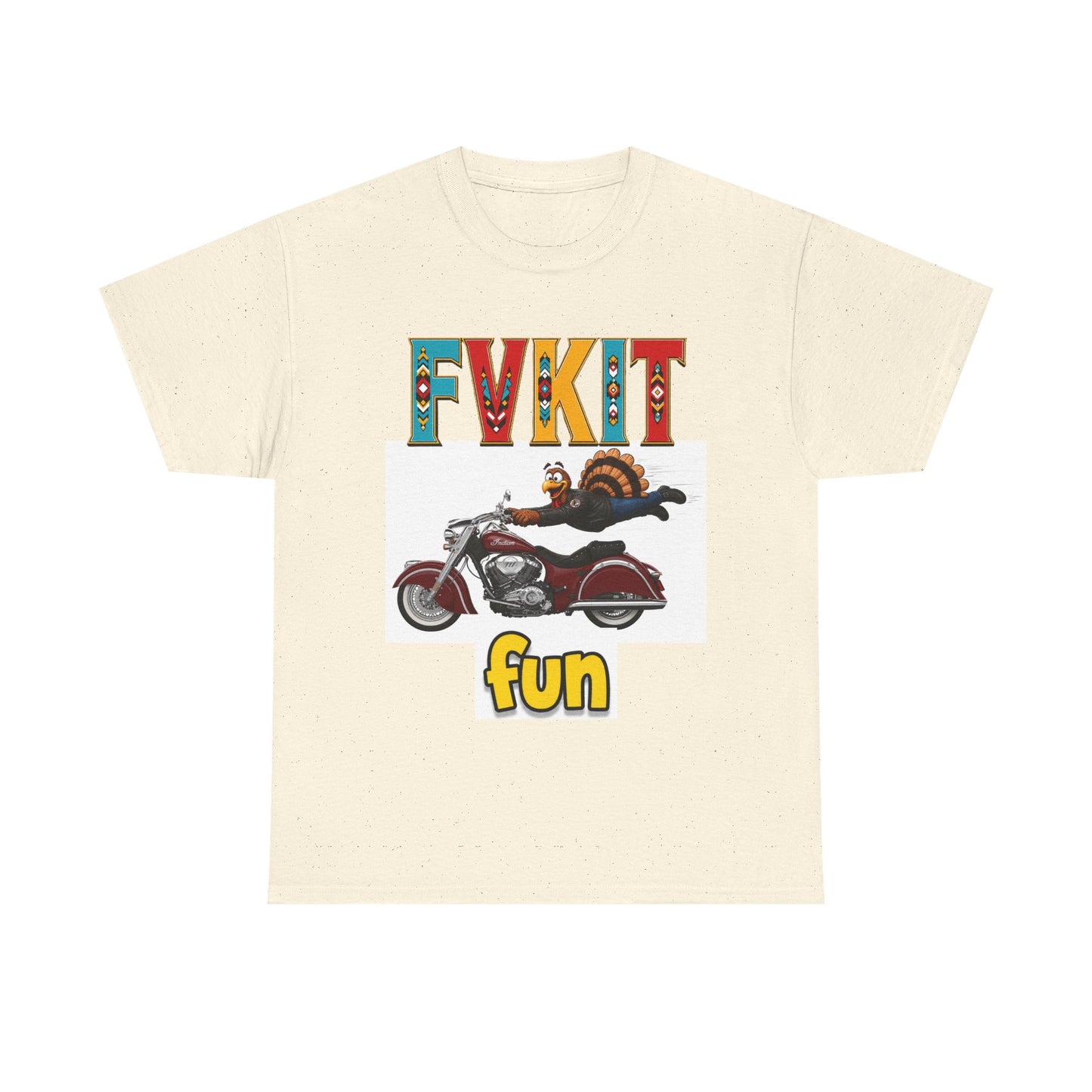 Turkey Motorcycle  Graphic Tee — Retro Rider Humor T-Shirt
