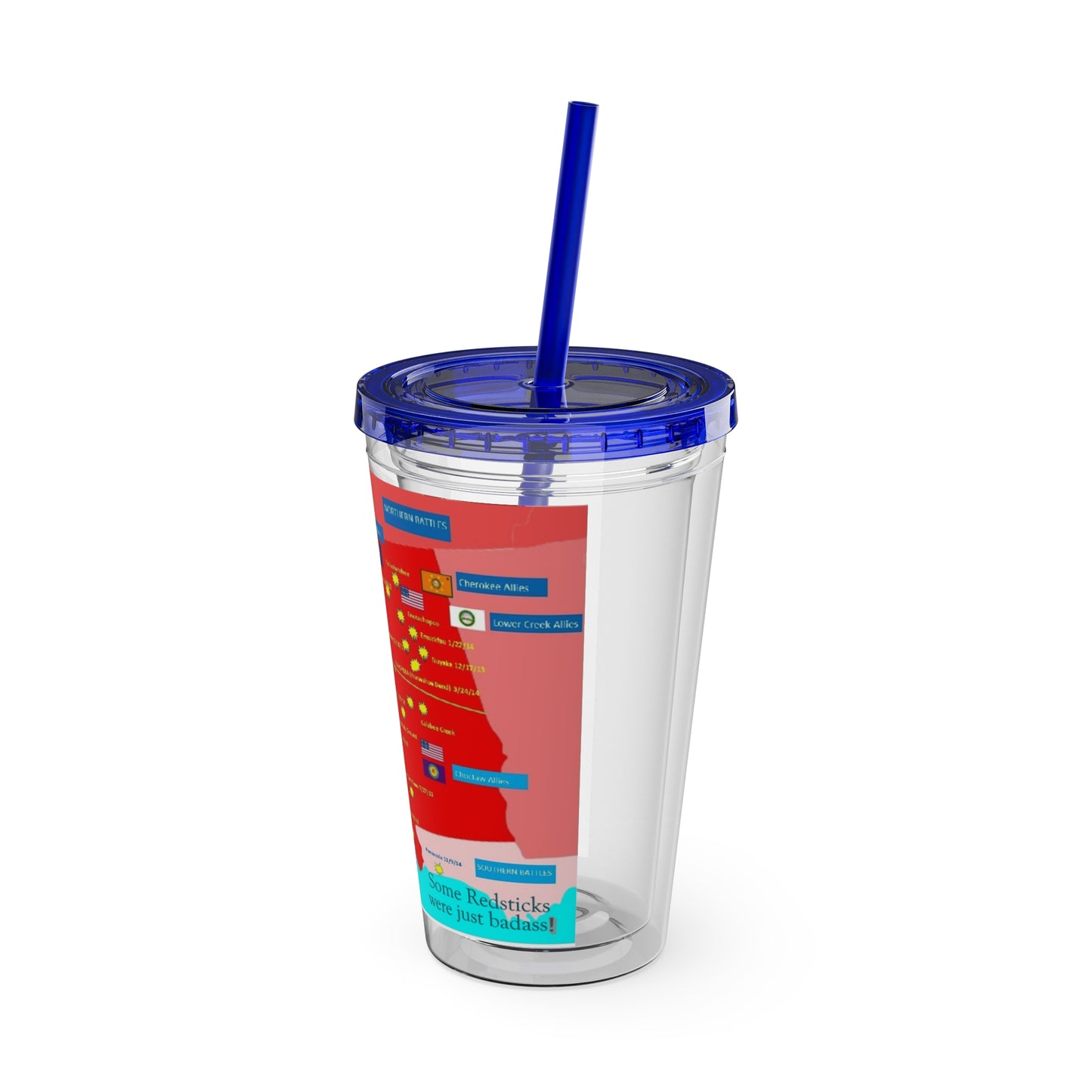 Opothleyahola Sunsplash Tumbler with Straw, 16oz
