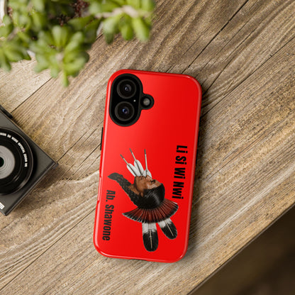 Absentee Shawnee Headdress Phone Case — 'Li Si Wi Ni' Design