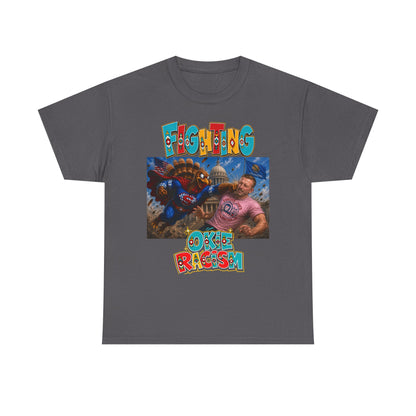 Turkey Fighting Racism Graphic Tee — Bold Retro Photo Design