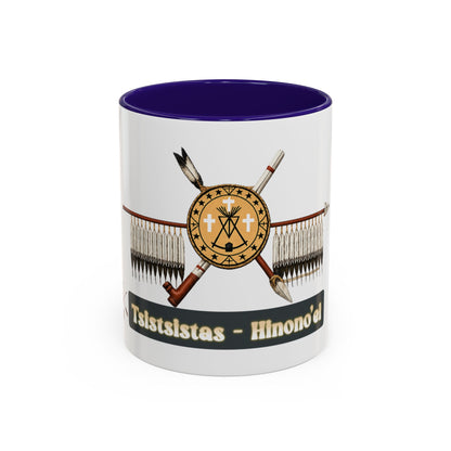Cheyenne Arapaho Native Heritage Shield Coffee Mug – 'Tsistsistas / Hinono’ei' 11oz & 15oz