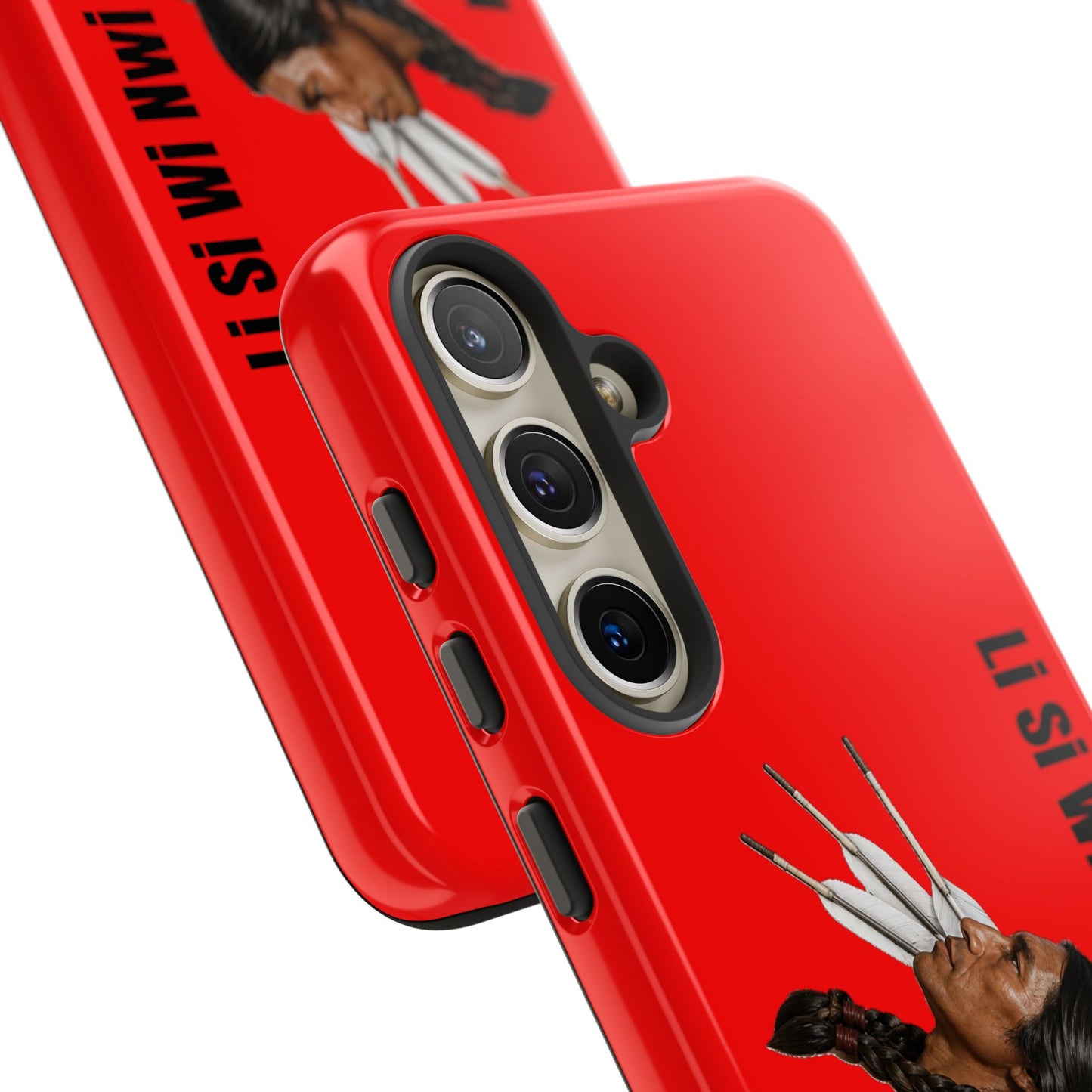 Absentee Shawnee Headdress Phone Case — 'Li Si Wi Ni' Design