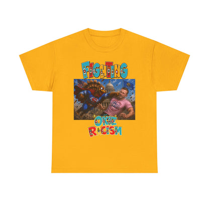 Turkey Fighting Racism Graphic Tee — Bold Retro Photo Design