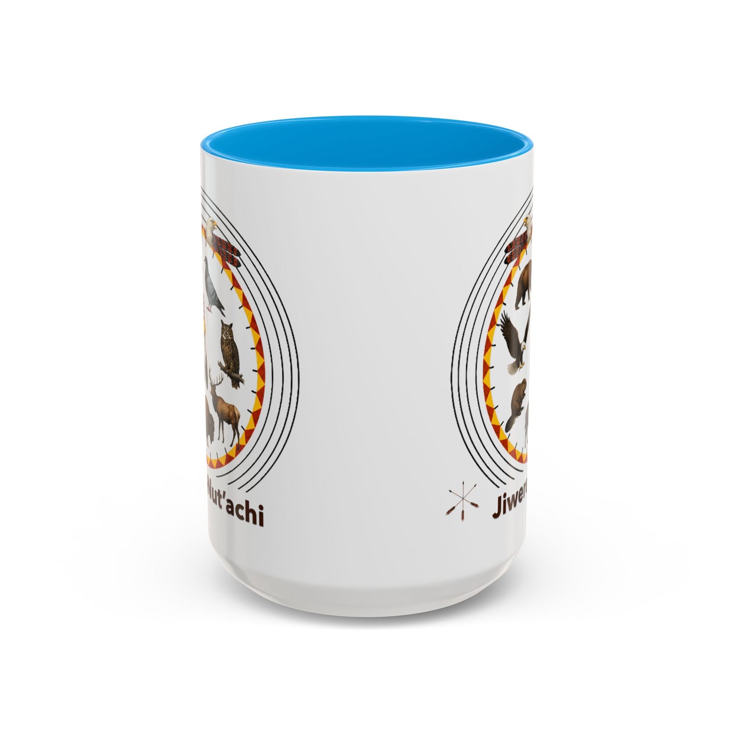 Otoe Missouria Native Animal Circle Mug – 'Jiwere-Nut'achi' Illustrated Coffee Cup (11oz/15oz)