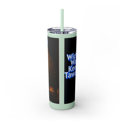 Wichita Skinny Tumbler with Straw, 20oz