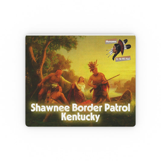 Absentee Shawnee Border Patrol Kentucky Rectangular Mouse Pad – Vintage Native American Scene